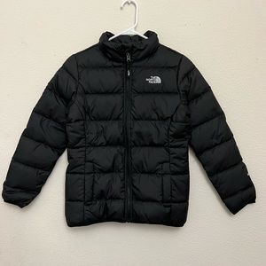 the north face girls black puffer jacket